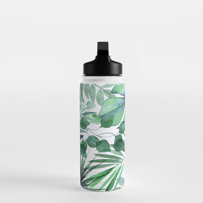 Tropical  Leaves Water Bottle Gallery Image 3
