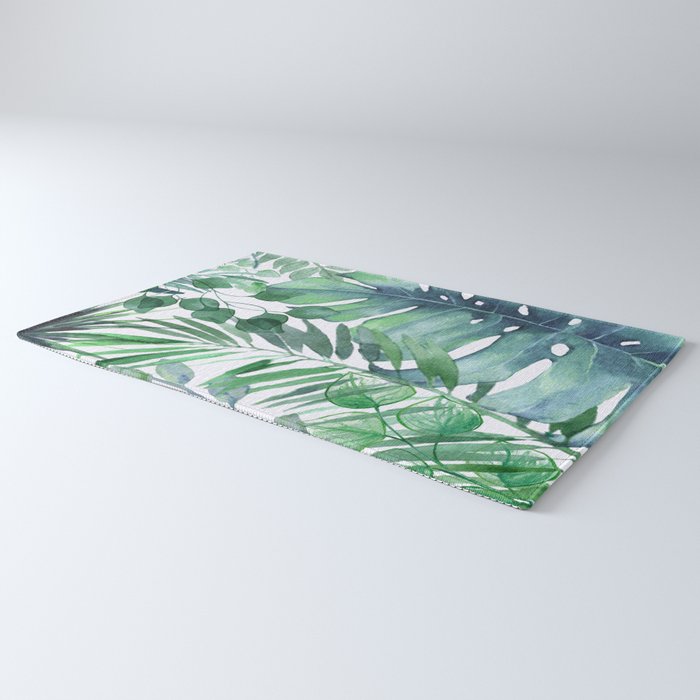 Tropical  Leaves Rug Gallery Image 3
