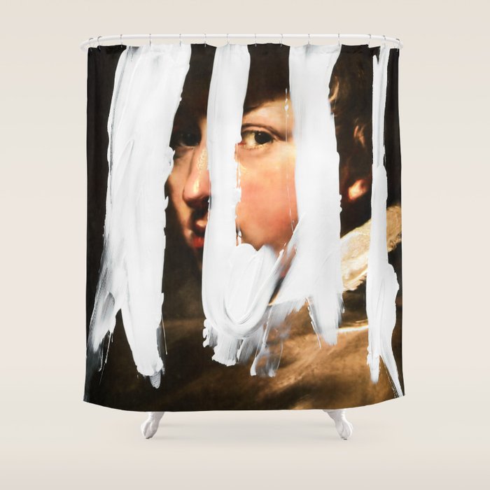 Untitled (Finger Paint 2) Shower Curtain Gallery Image 1