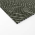 boho triangle stripes - olive green Welcome Mat Gallery Image 2