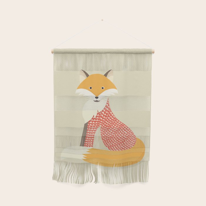 Whimsical Red Fox Wall Hanging Gallery Image 1