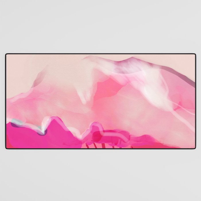 pink mountain Desk Mat Gallery Image 3