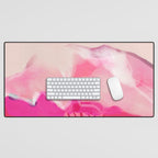 pink mountain Desk Mat Gallery Image 1