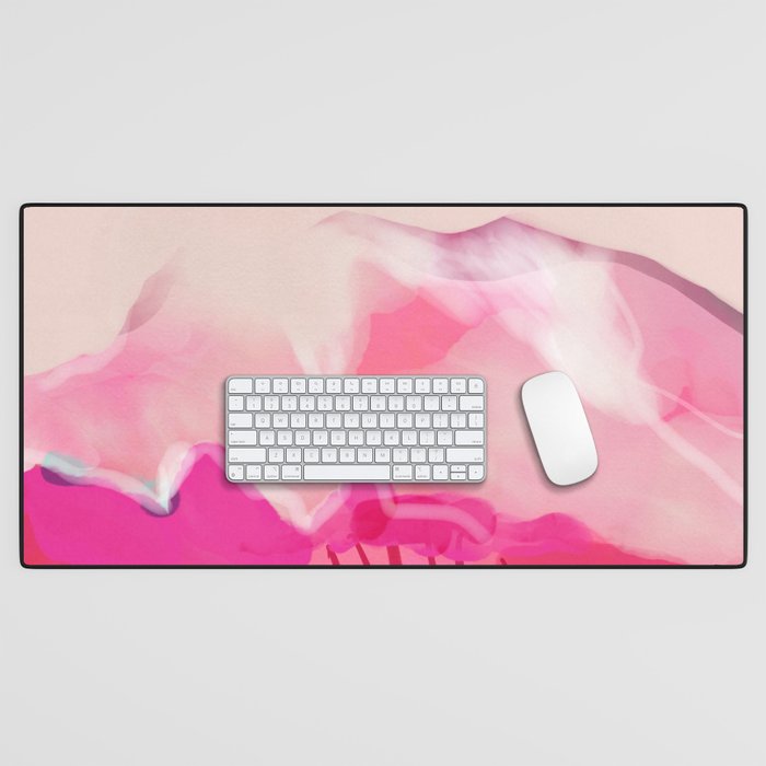 pink mountain Desk Mat Gallery Image 1