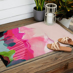 pink mountain Outdoor Rug Gallery Image 2
