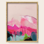 pink mountain Serving Tray Gallery Image 1