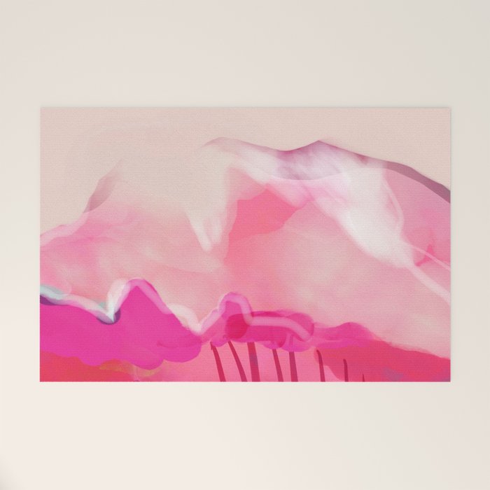 pink mountain Welcome Mat Gallery Image 1