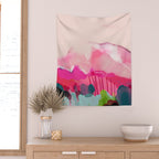 pink mountain Wall Tapestry Gallery Image 2