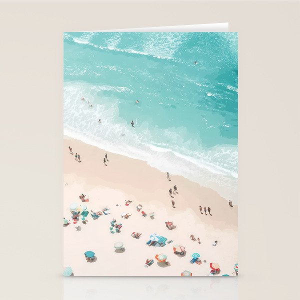 Pastel Beach Day Stationery Card Gallery Image 1