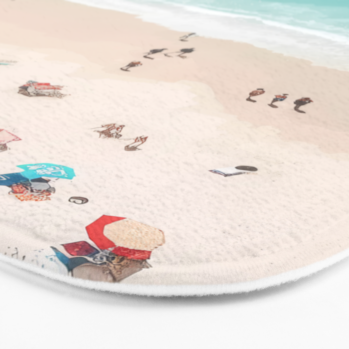 Pastel Beach Day Bath Mat Gallery Image 3