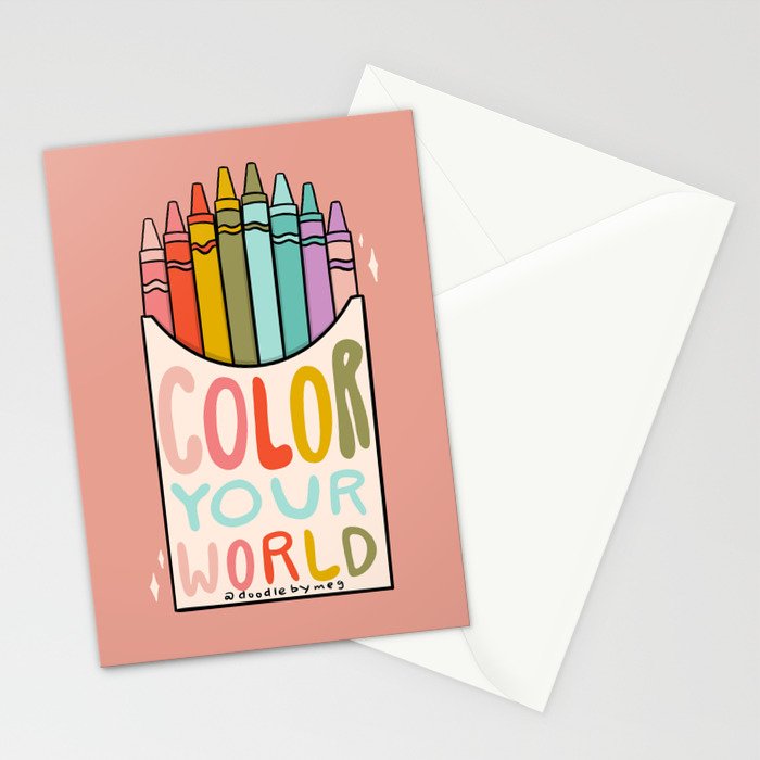 Color Your World Stationery Card Gallery Image 2