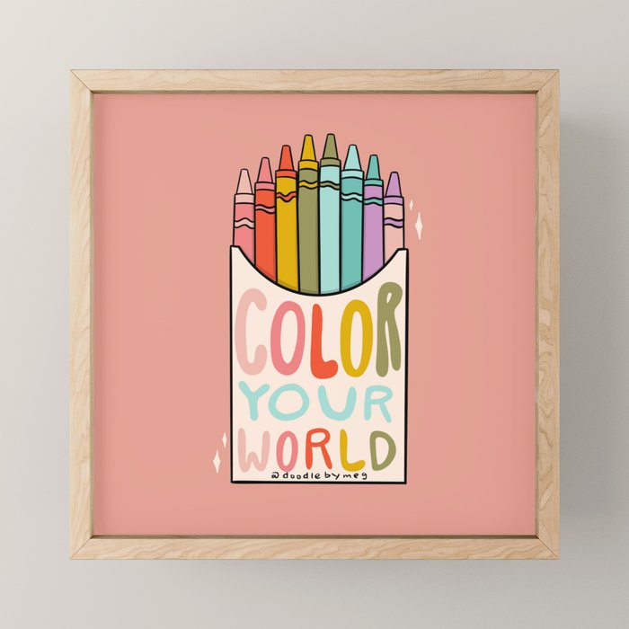 Color Your World Mini Art Print Gallery Image 1