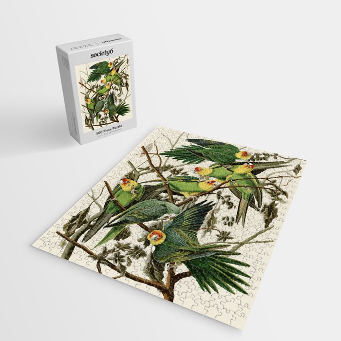 Carolina Parrot - John James Audubon's Birds of America Print Jigsaw Puzzle Gallery Image 2