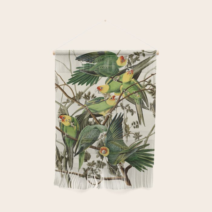 Carolina Parrot - John James Audubon's Birds of America Print Wall Hanging Gallery Image 1