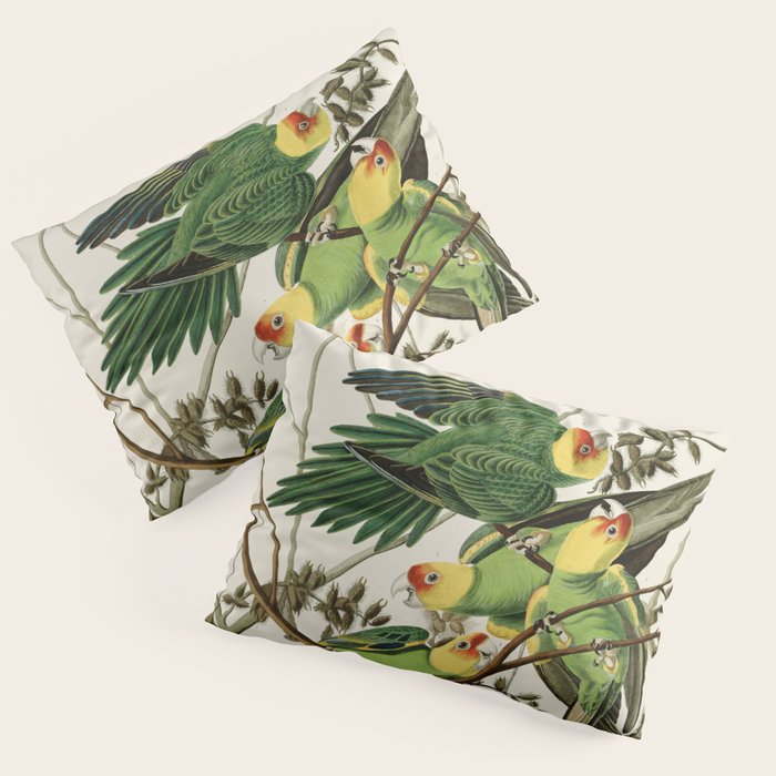 Carolina Parrot - John James Audubon's Birds of America Print Pillow Sham Gallery Image 1