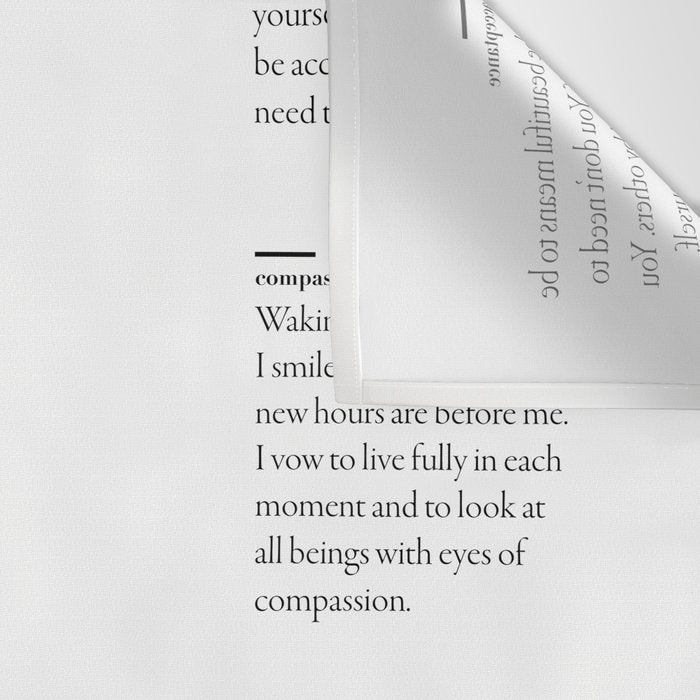 Thich Nhat Hanh Quote Collections on mindful living  Wall Tapestry Gallery Image 3