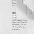 Thich Nhat Hanh Quote Collections on mindful living  Wall Tapestry Gallery Image 3