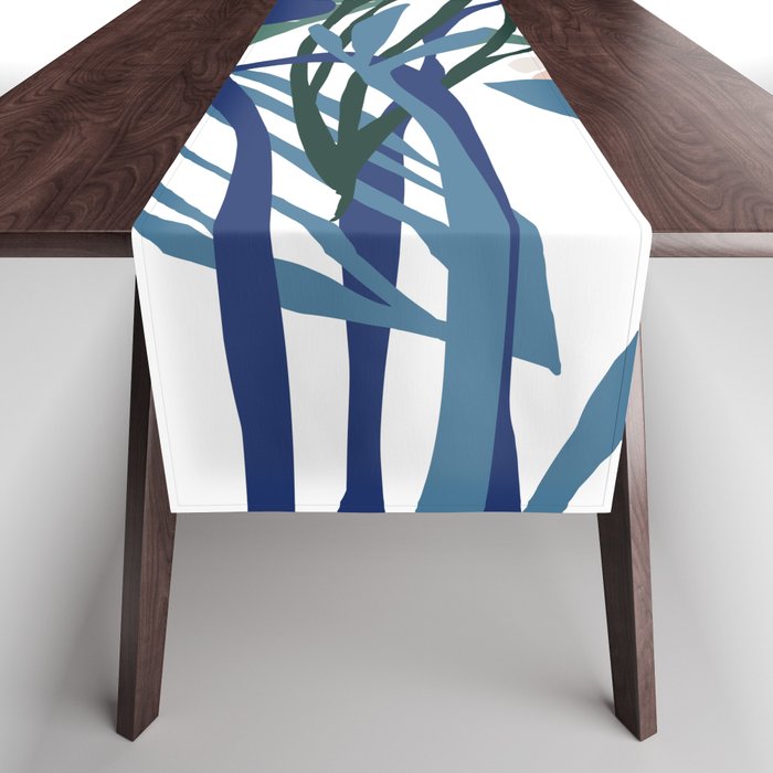 Beauty outside - mint floral Table Runner Gallery Image 1