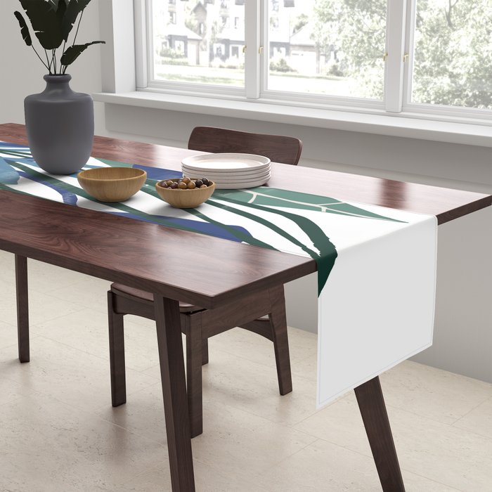 Beauty outside - mint floral Table Runner Gallery Image 2
