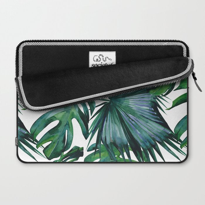 Tropical Palm Leaves Classic Laptop Sleeve Gallery Image 2