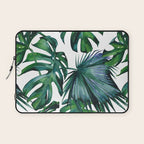 Tropical Palm Leaves Classic Laptop Sleeve Gallery Image 1