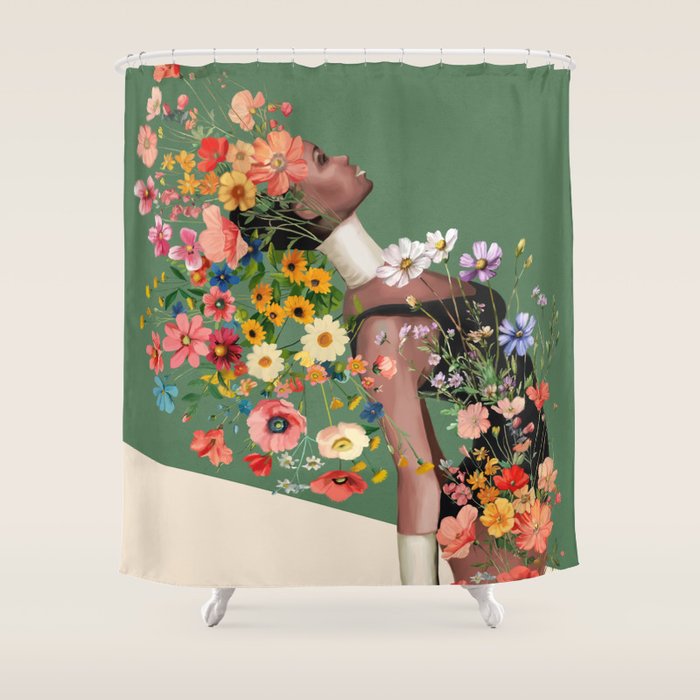 A Soul in Bloom Shower Curtain Gallery Image 1