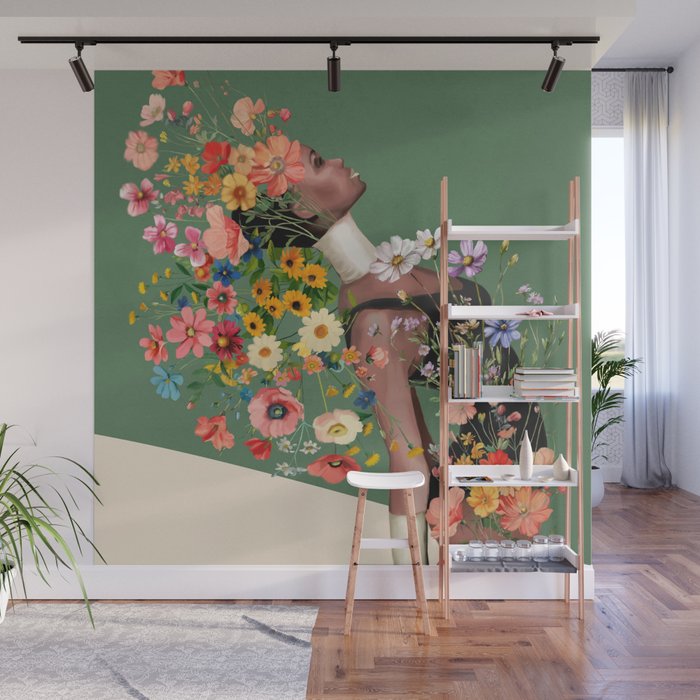 A Soul in Bloom Wall Mural Gallery Image 1