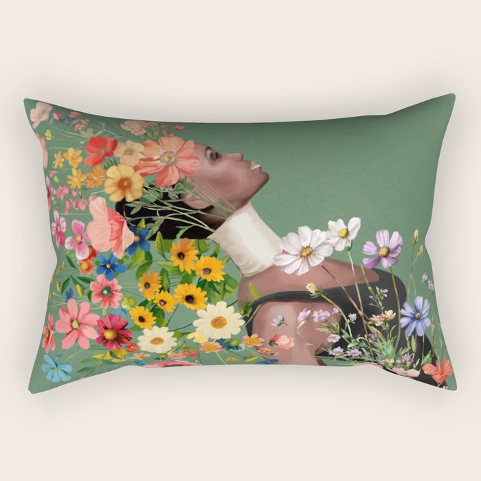 A Soul in Bloom Rectangular Pillow Gallery Image 2