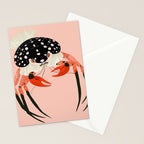 Vivid Crab Stationery Card Gallery Image 2