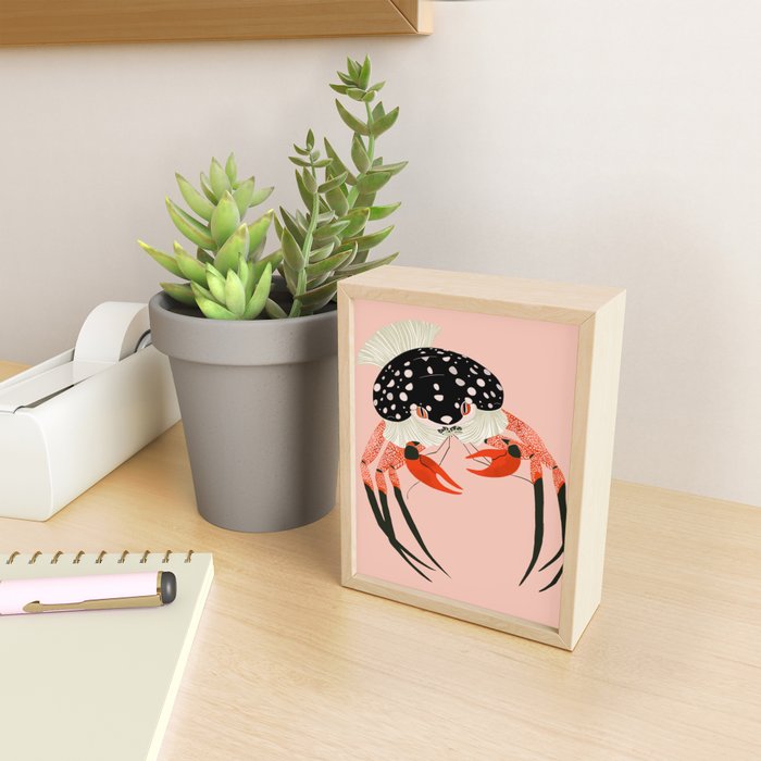 Vivid Crab Mini Art Print Gallery Image 2