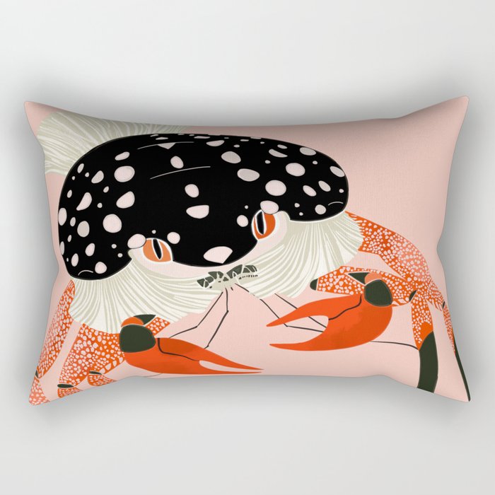 Vivid Crab Rectangular Pillow Gallery Image 2