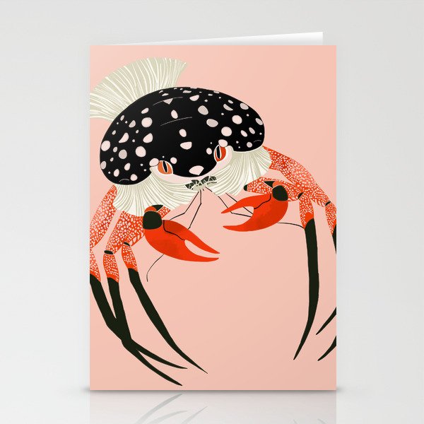 Vivid Crab Stationery Card Gallery Image 2