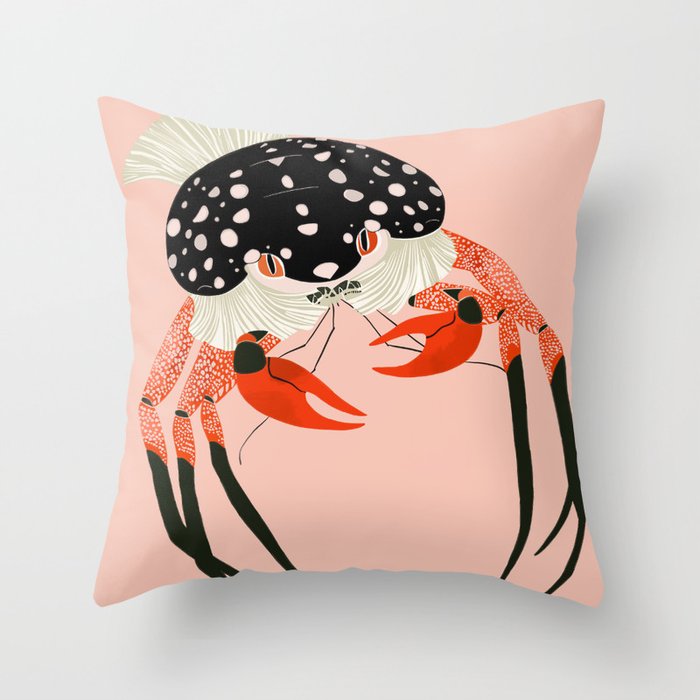 Vivid Crab Throw Pillow Gallery Image 6
