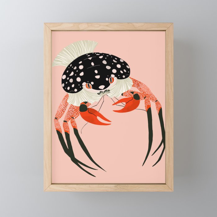 Vivid Crab Mini Art Print Gallery Image 1