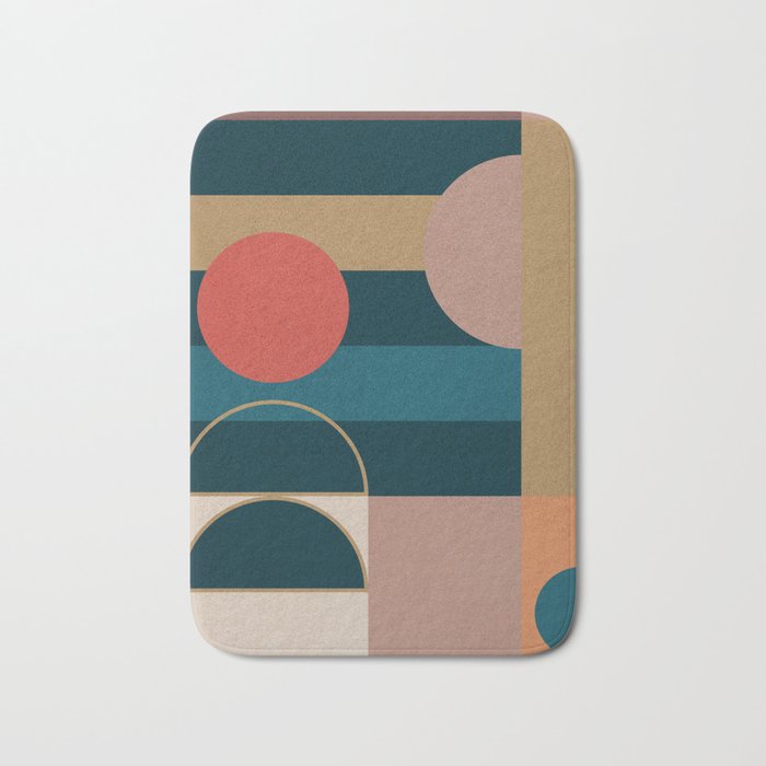Geometric Abstraction 183 Bath Mat Gallery Image 1