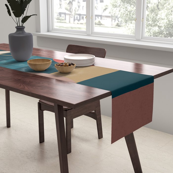 Geometric Abstraction 183 Table Runner Gallery Image 2
