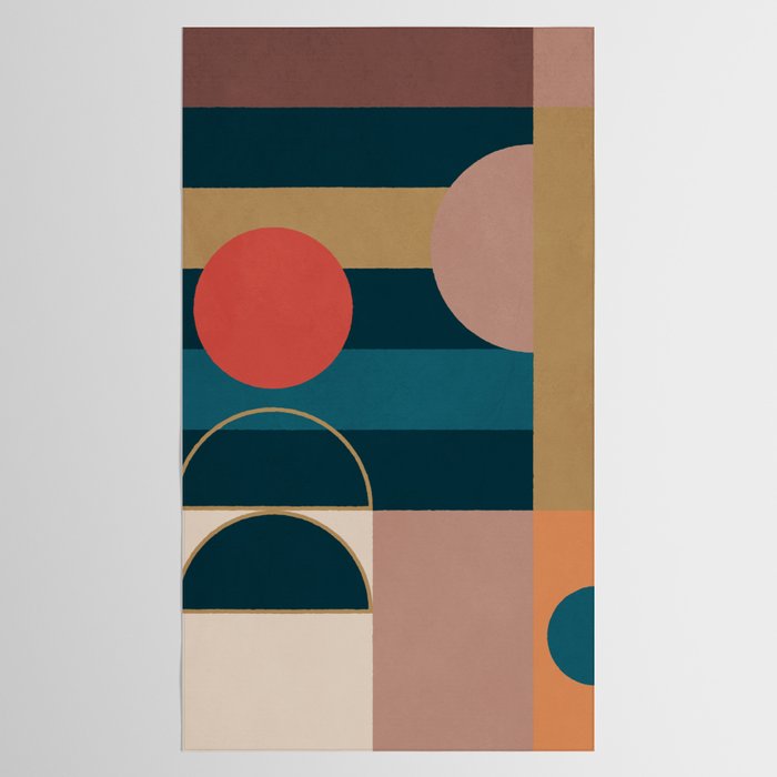 Geometric Abstraction 183 Tablecloth Gallery Image 2