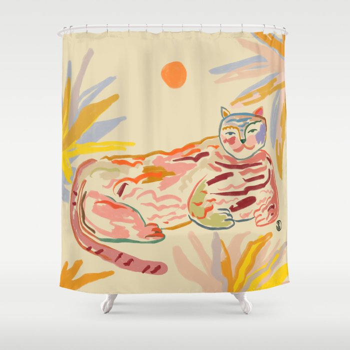 WILD AND CALM Shower Curtain Gallery Image 1