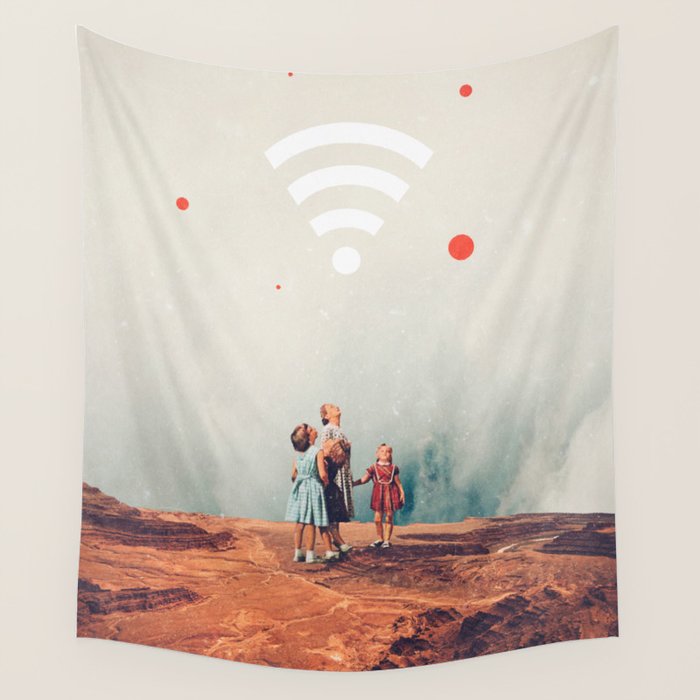 Wirelessly connected to Eternity Wall Tapestry Gallery Image 4