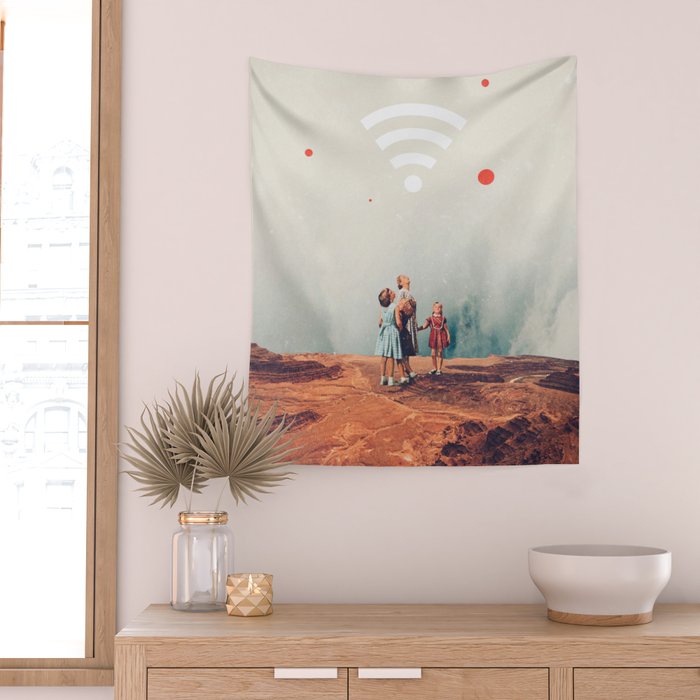 Wirelessly connected to Eternity Wall Tapestry Gallery Image 2