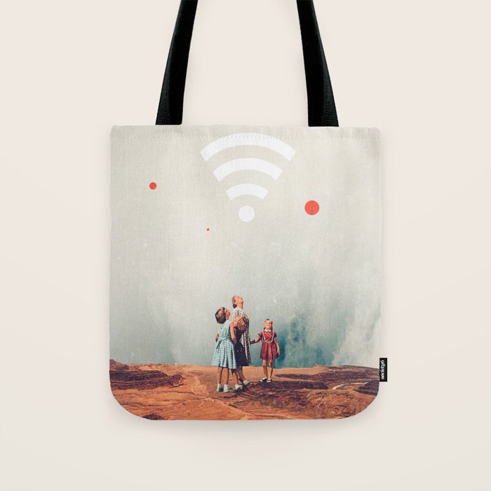 Wirelessly connected to Eternity Tote Bag Gallery Image 1