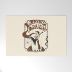 Burning Daylight - Black, Cream, Rust Welcome Mat Gallery Image 1