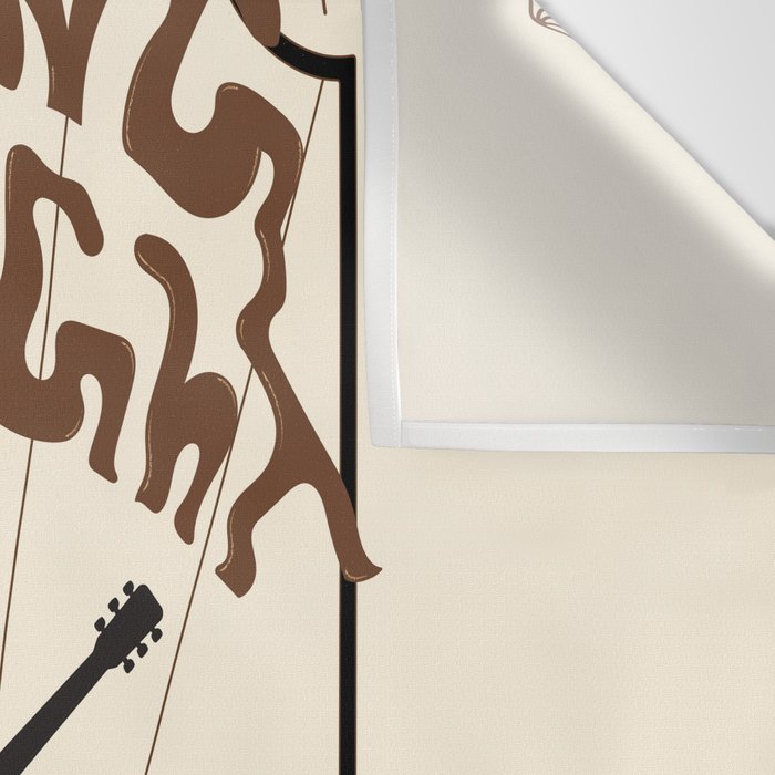 Burning Daylight - Black, Cream, Rust Wall Tapestry Gallery Image 3