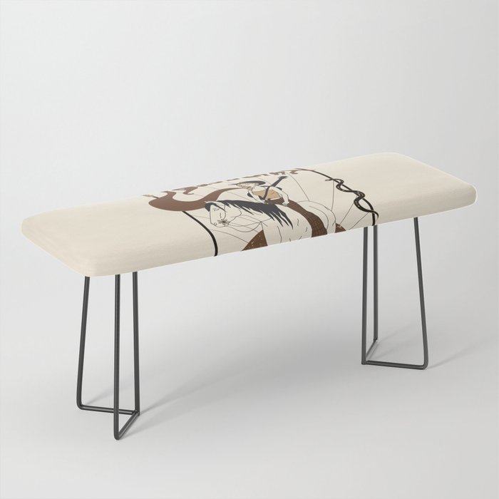 Burning Daylight - Black, Cream, Rust Bench Gallery Image 1