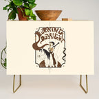 Burning Daylight - Black, Cream, Rust Credenza Gallery Image 1