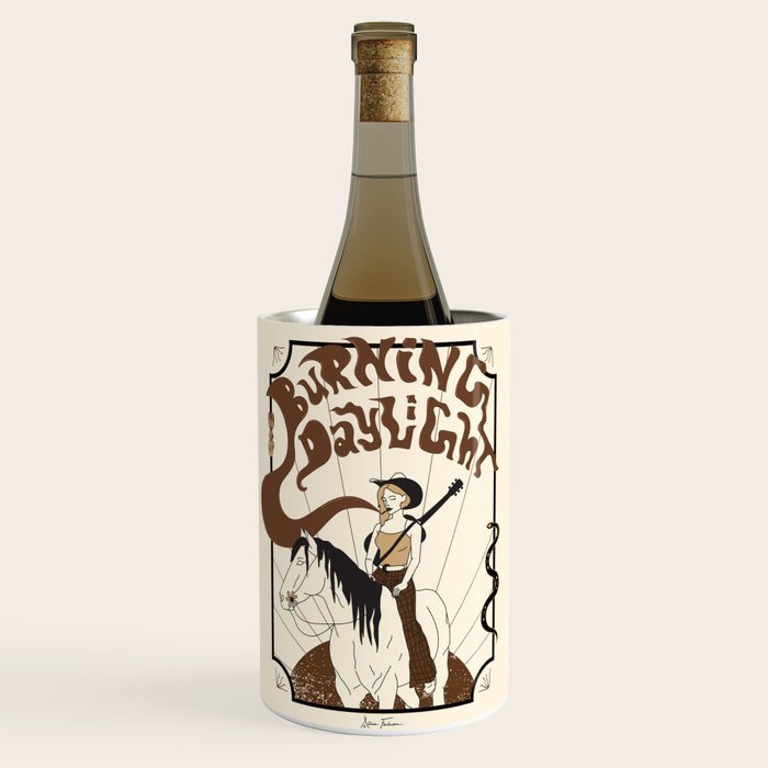 Burning Daylight - Black, Cream, Rust Wine Chiller Gallery Image 1