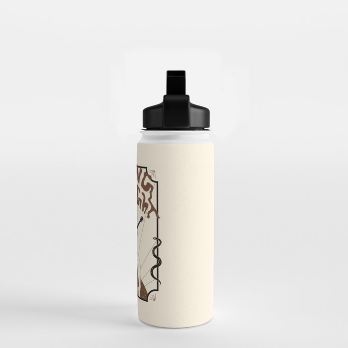 Burning Daylight - Black, Cream, Rust Water Bottle Gallery Image 2