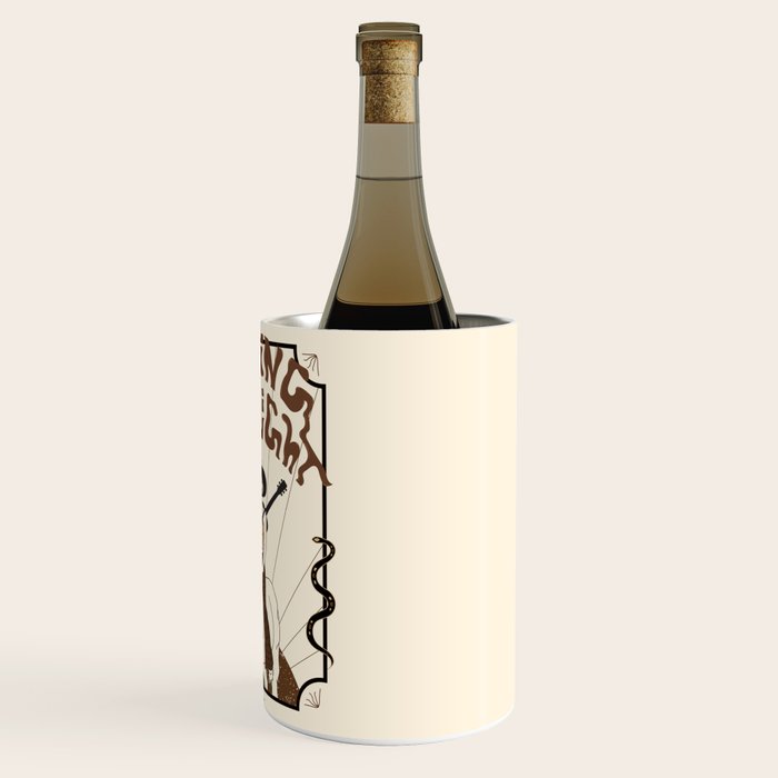 Burning Daylight - Black, Cream, Rust Wine Chiller Gallery Image 3