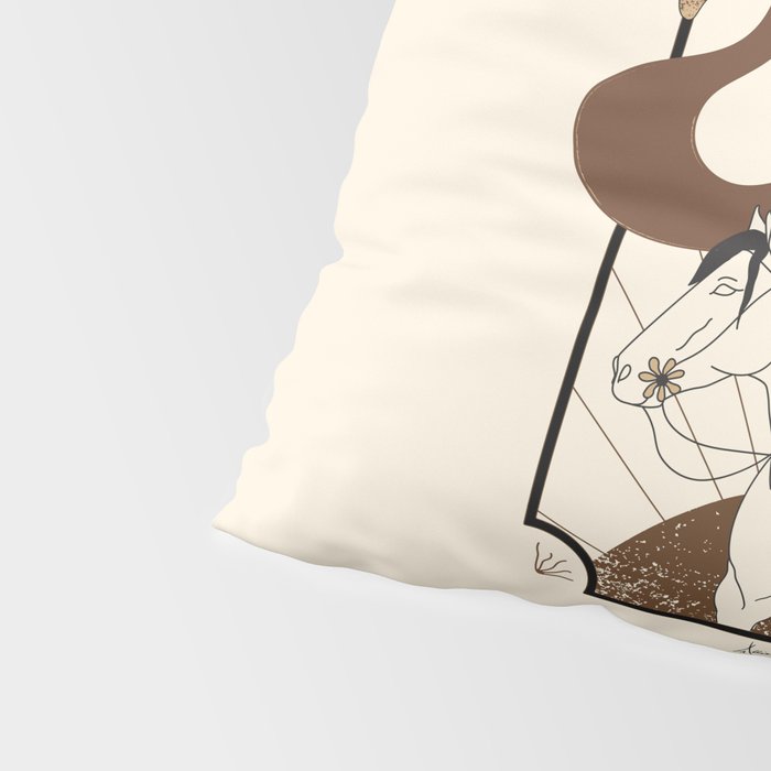 Burning Daylight - Black, Cream, Rust Pillow Sham Gallery Image 4