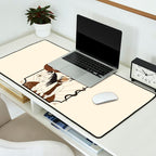 Burning Daylight - Black, Cream, Rust Desk Mat Gallery Image 2